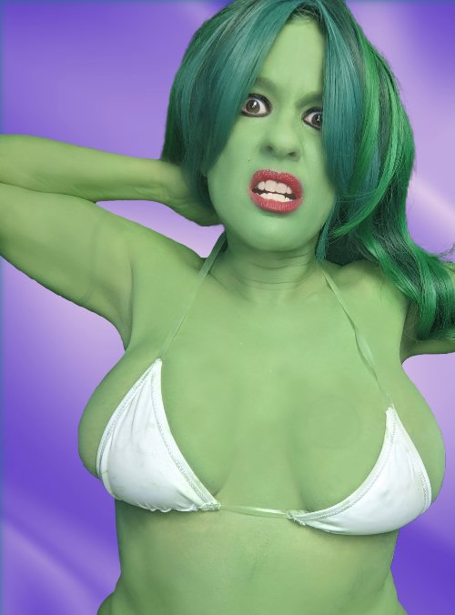 Sexy She-Hulk Bodypaint Cosplay #3 by Daisy Chain Cosplay